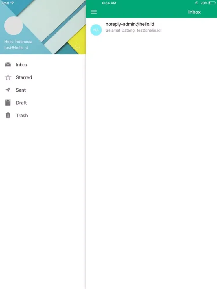 Helio Mail iPad  স্ক্রিনশট