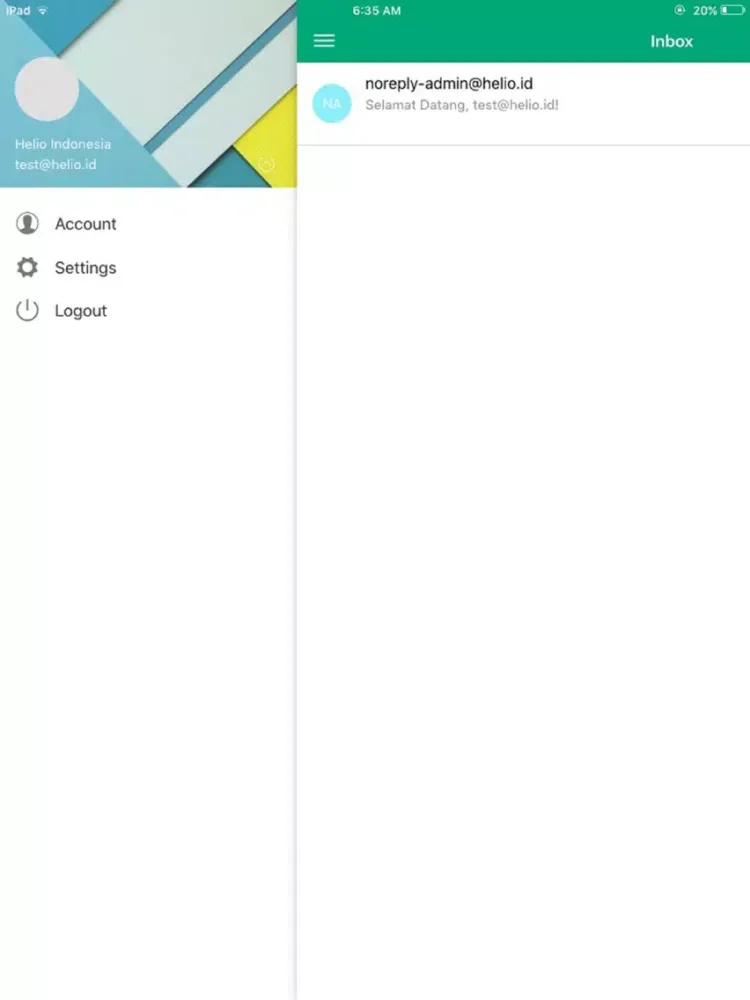 Helio Mail iPad  স্ক্রিনশট