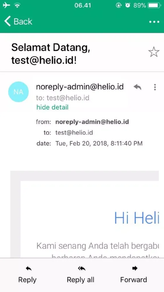 Helio Mail স্ক্রিনশট