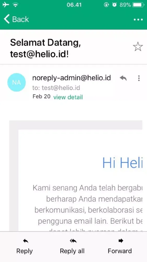 Helio Mail স্ক্রিনশট