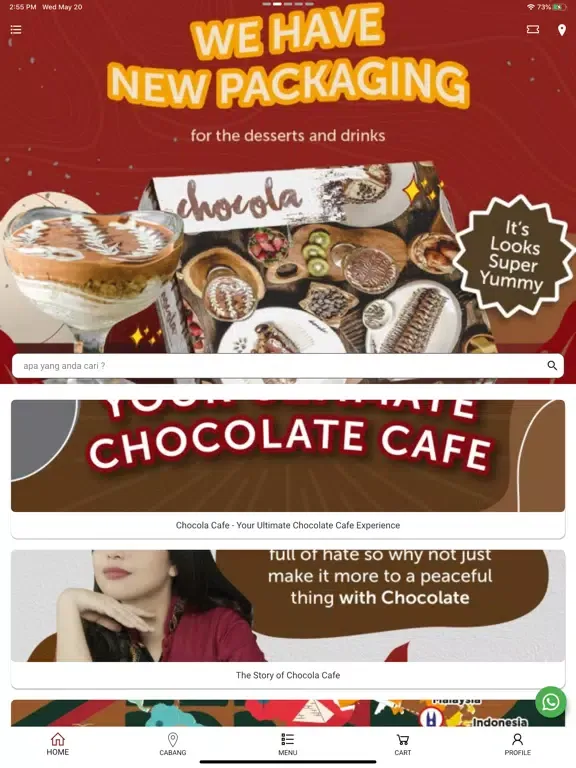 Chocola Cafe iPad  Screenshots