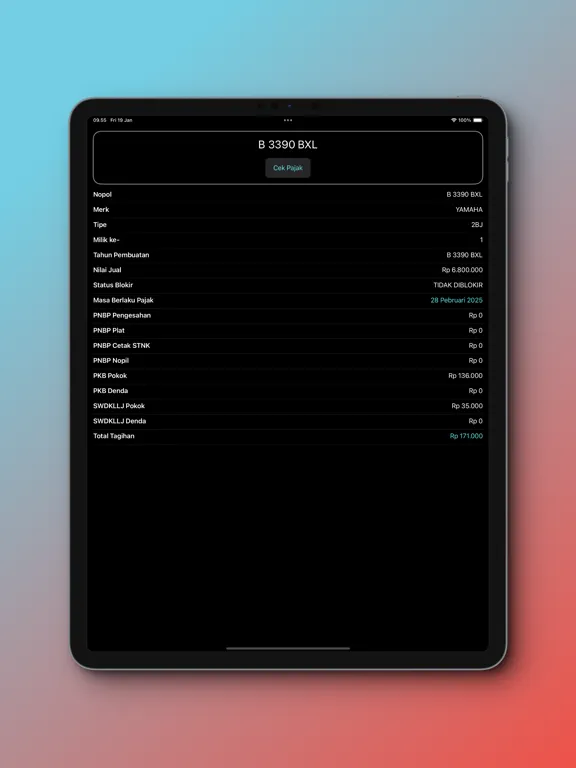 Cek Ranmor Jakarta iPad  سکرین شاٹس
