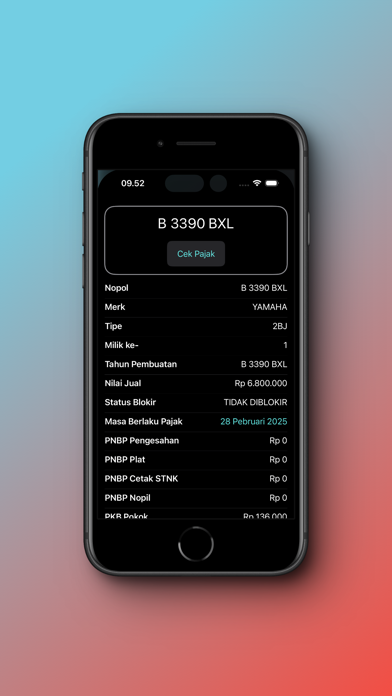 Screenshot di Cek Ranmor Jakarta