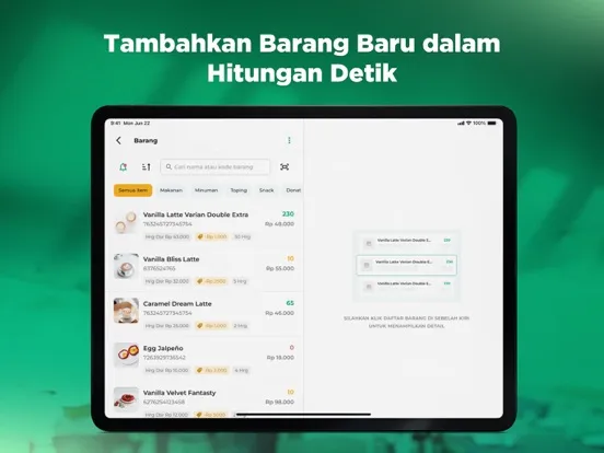 Kasir Pintar Dashboard iPad  স্ক্রিনশট