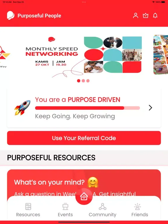 Screenshot di Global Purposeful People iPad 