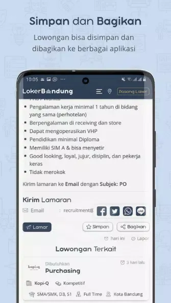 LOKER BANDUNG - Lowongan Kerja Ekran Görüntüleri