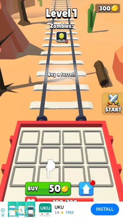 Zrzuty ekranu Spider Train Zombie Shooter