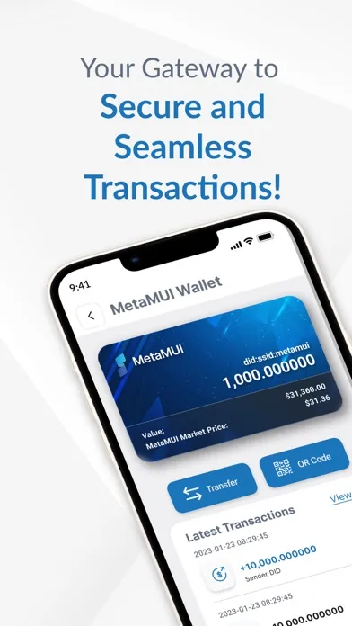 Capturas de pantalla de MetaMUI Wallet