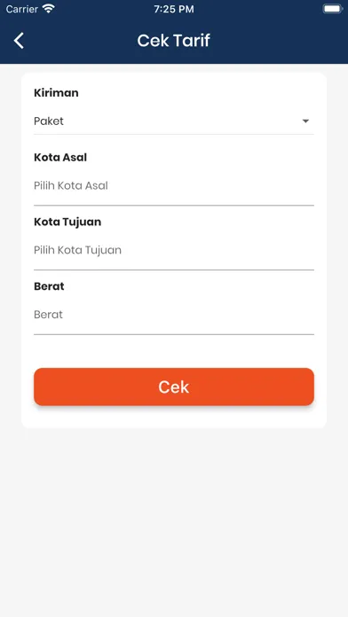 Tangkapan skrin SiAP Customer