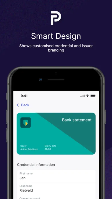 Captures d'écran de Paradym Wallet