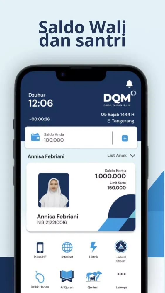 Tangkapan skrin DQM Mobile