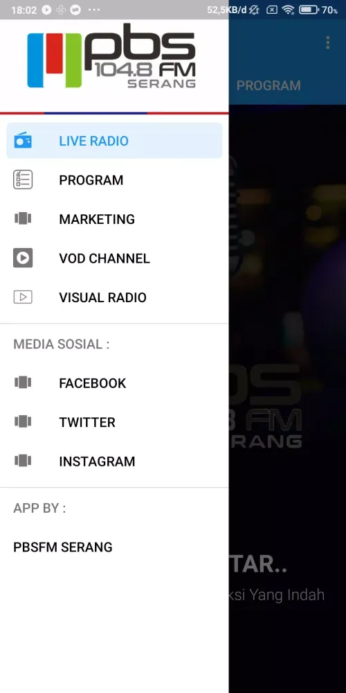 Captures d'écran de PBSFM Serang