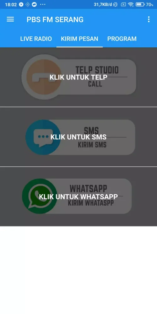 Captures d'écran de PBSFM Serang