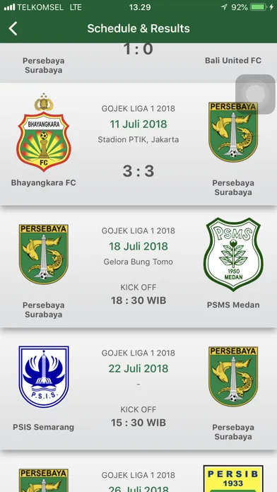Скриншоты Persebaya Selamanya