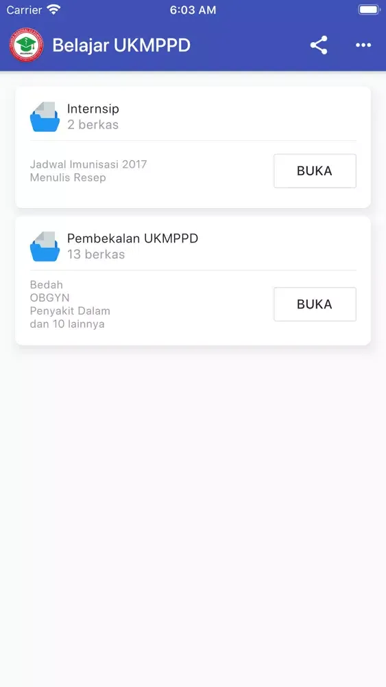 Capturas de tela do Belajar UKMPPD