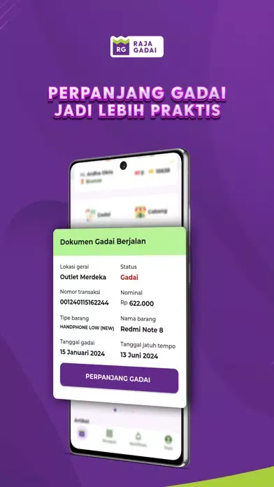 Tangkapan layar MyRG - Raja Gadai App