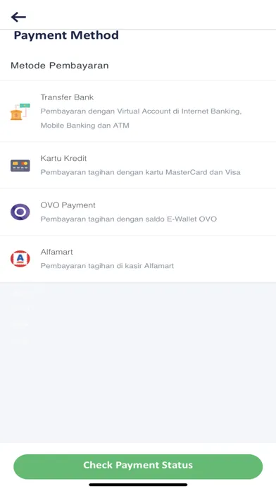 Tangkapan layar MyRO Customer