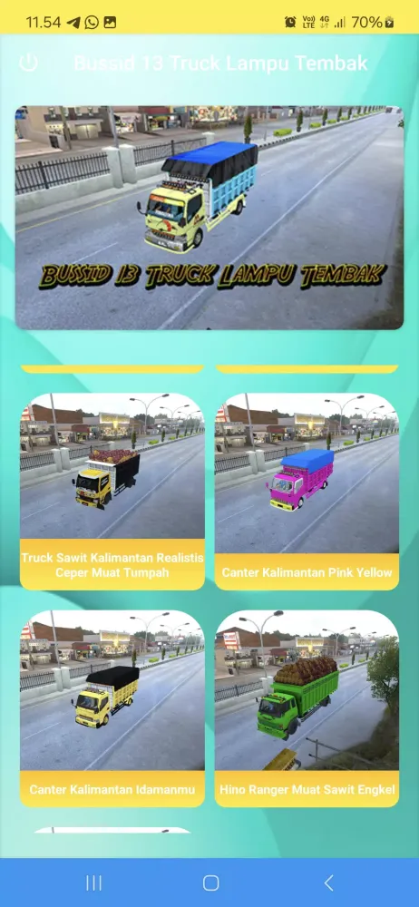 Zrzuty ekranu Bussid 13 Truck Lampu Tembak