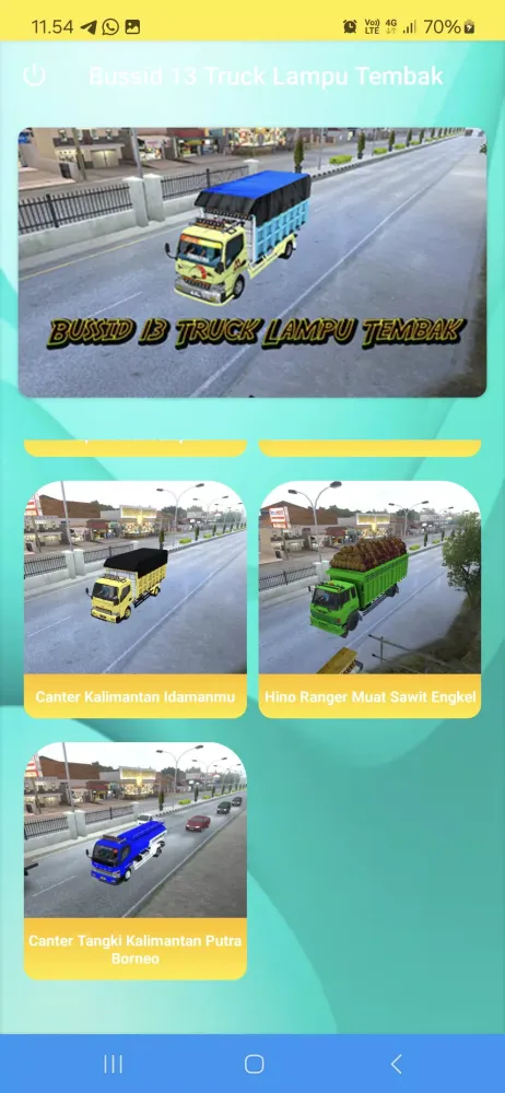 Zrzuty ekranu Bussid 13 Truck Lampu Tembak
