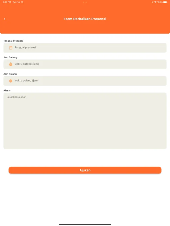 تصاویر Smartbid Presensi iPad 