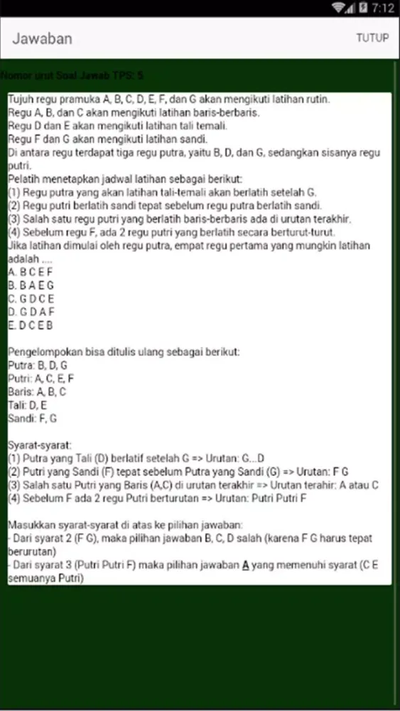 Soal Jawab SBMPTN 2019 - TPS Screenshots