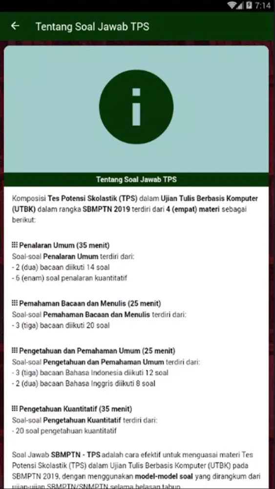 Soal Jawab SBMPTN 2019 - TPS Screenshots