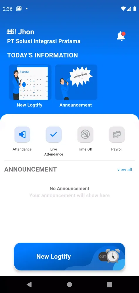 Zrzuty ekranu Logtify