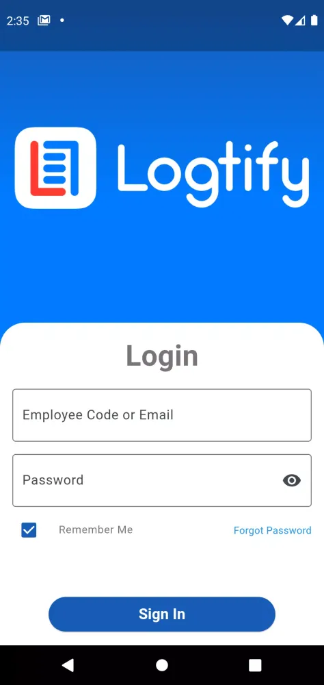 Zrzuty ekranu Logtify