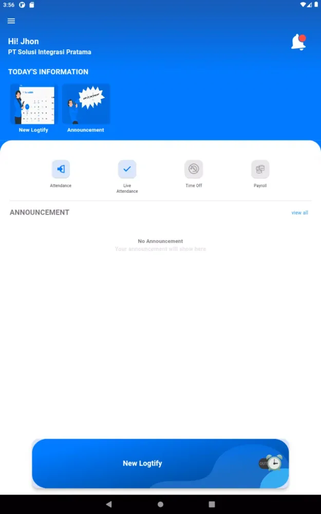 Zrzuty ekranu Logtify