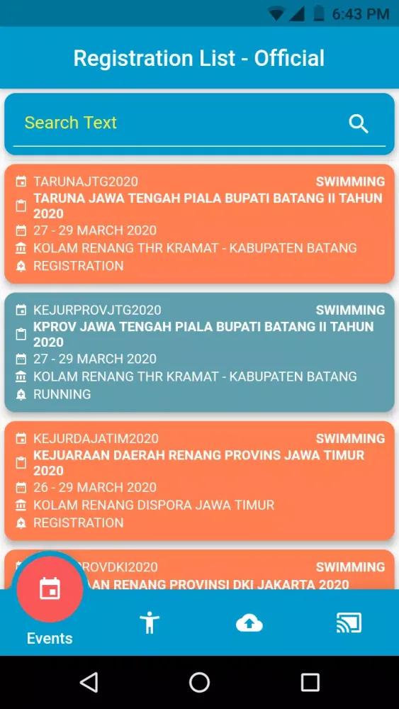 Spectra SwimPro Ekran Görüntüleri