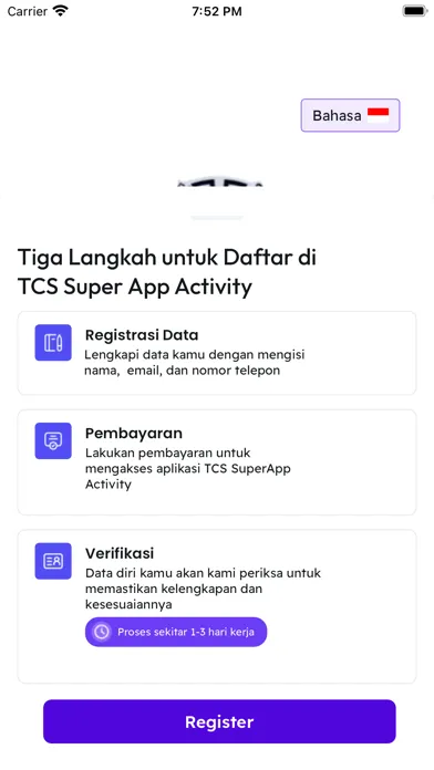 ภาพหน้าจอของ TCS SuperApp