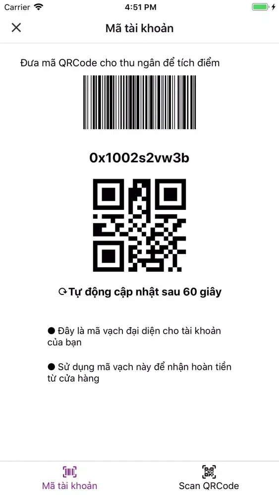 Capturas de tela do TickID - Cửa hàng thân thiết
