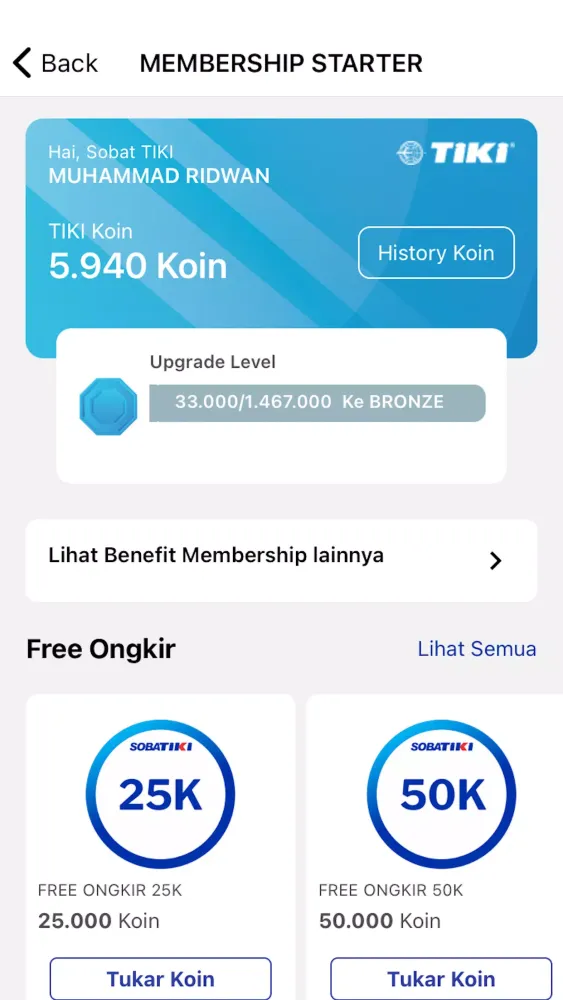 Tangkapan layar TIKI