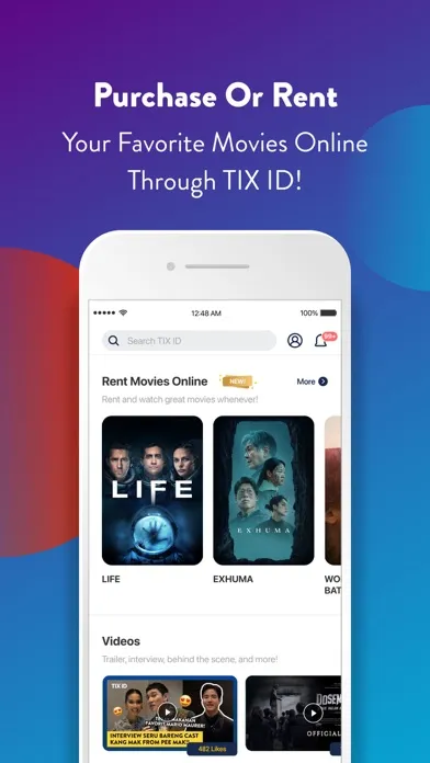 TIX ID Screenshots