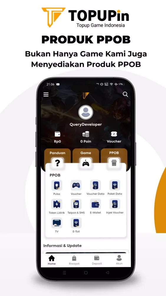 TOPUPin: Agen Pulsa TopUp Game Screenshots