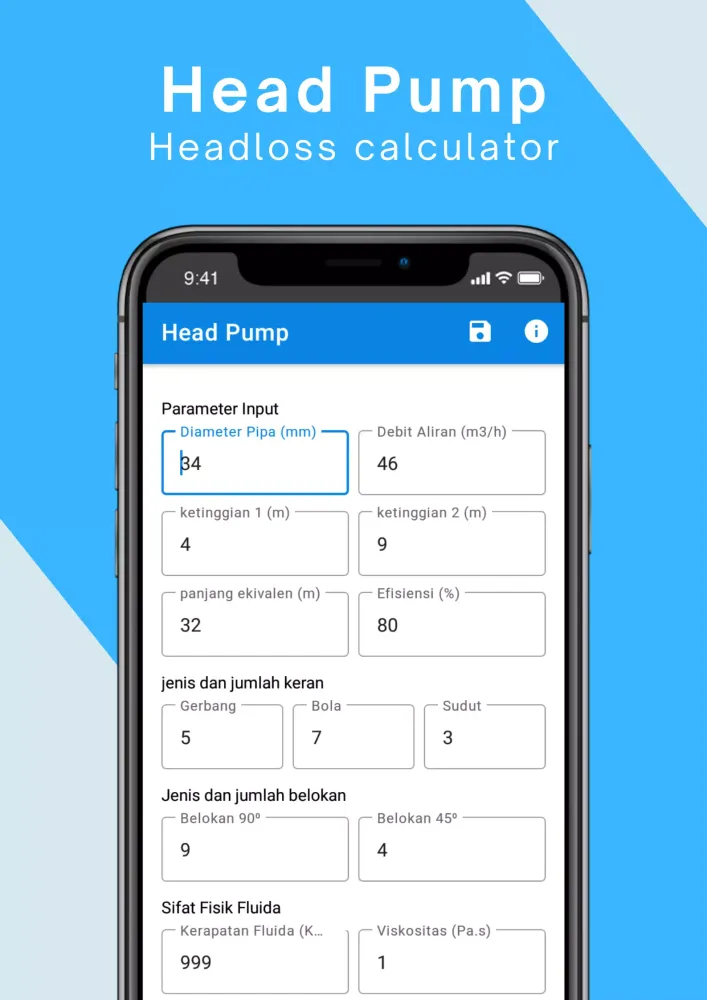 Fluid Pump Power Simulation Screenshots