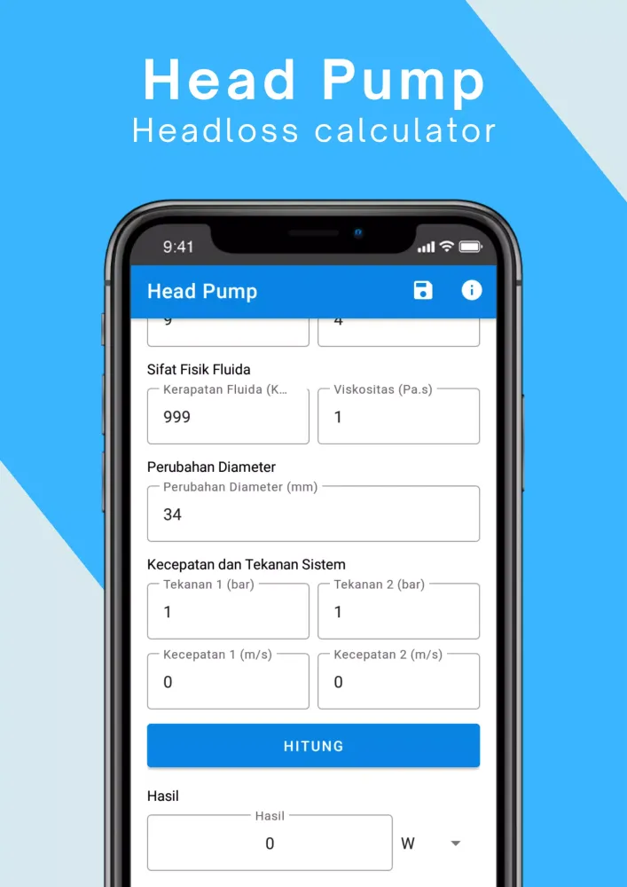Fluid Pump Power Simulation Screenshots