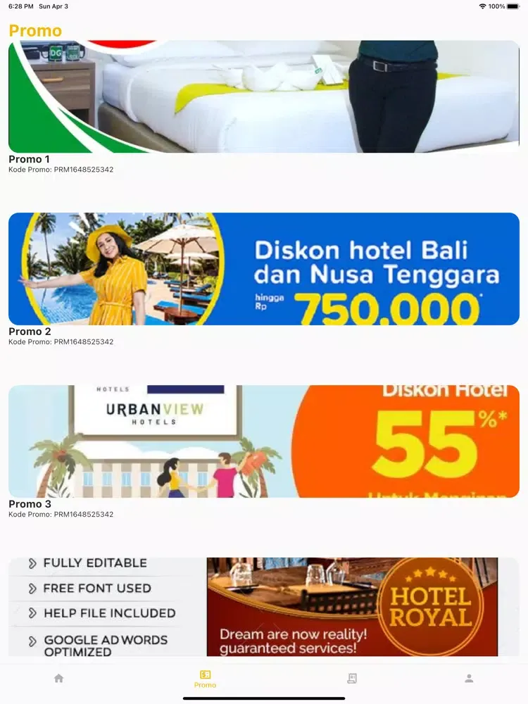 TURU Hotel iPad  سکرین شاٹس