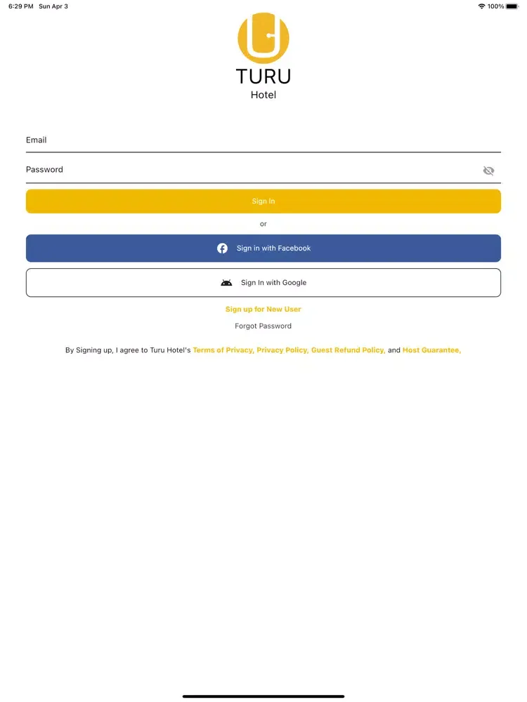 TURU Hotel iPad  سکرین شاٹس