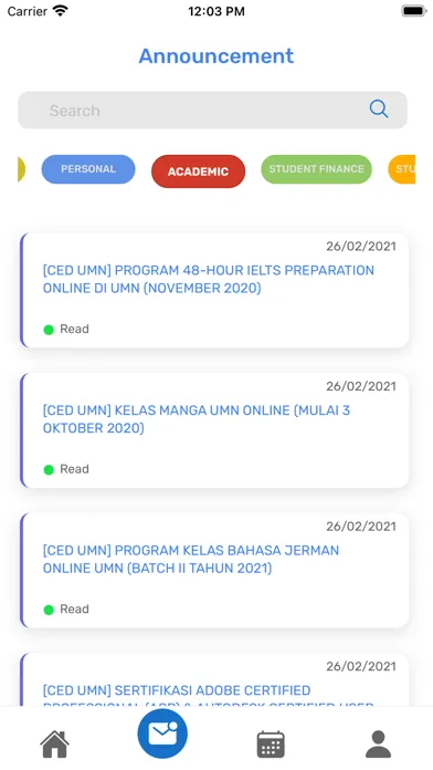 Screenshot di UNION - UMN Companion