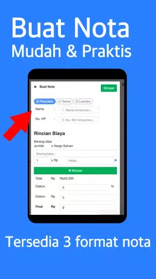 Nota Bisnis স্ক্রিনশট