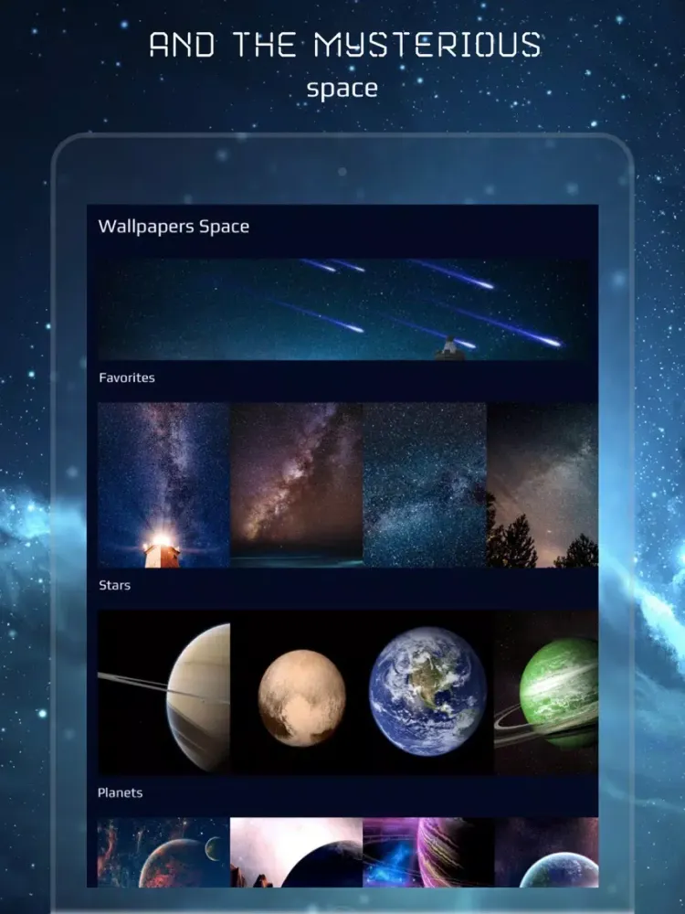 Cosmos HD - Starry Wallpapers iPad  스크린샷