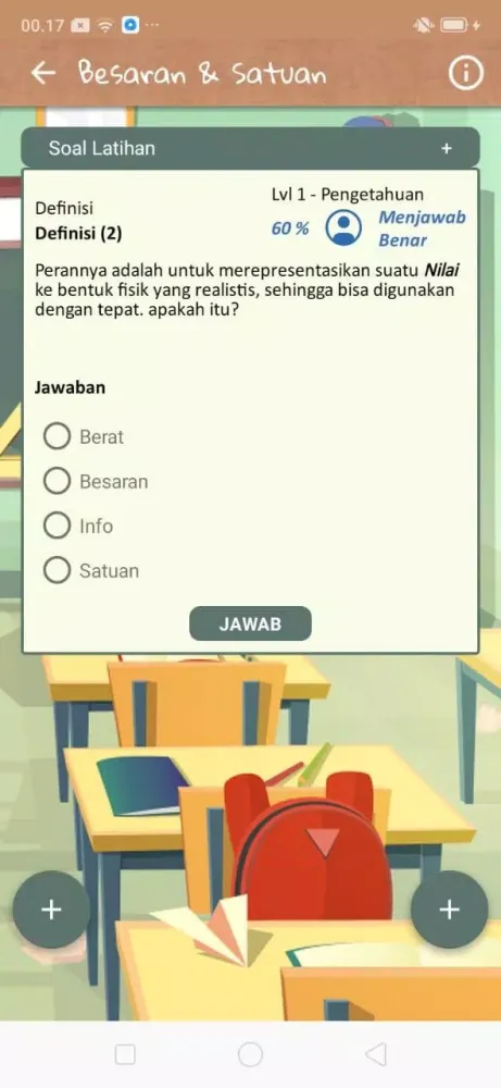 Capturas de tela do Belajar Fisika Mudah