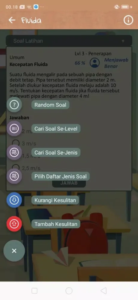 Capturas de tela do Belajar Fisika Mudah