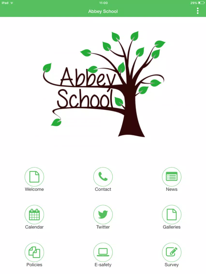 Ảnh chụp màn hình của Abbey School iPad 