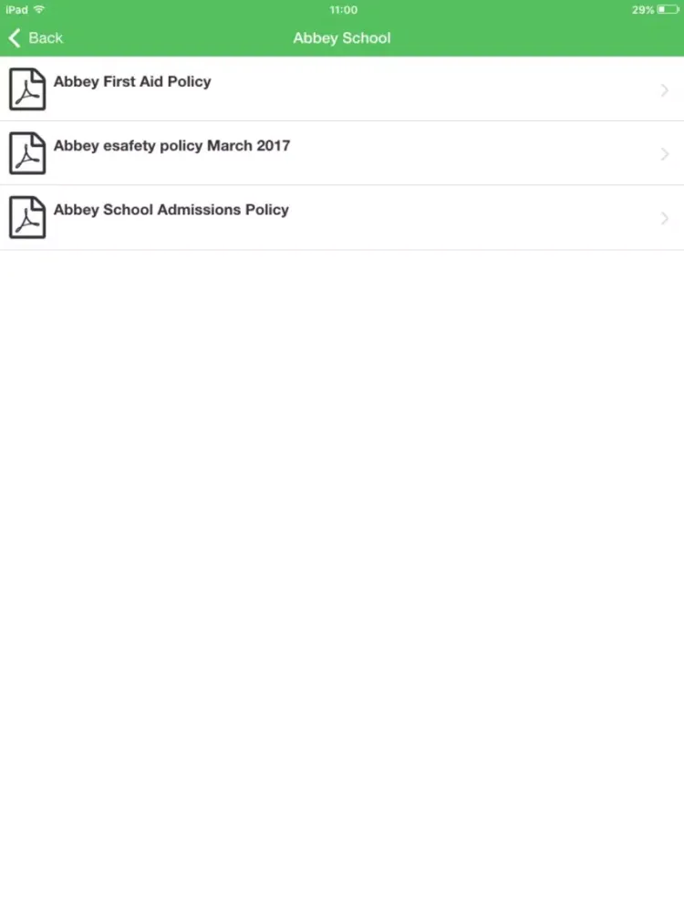Abbey School iPad 應用截圖