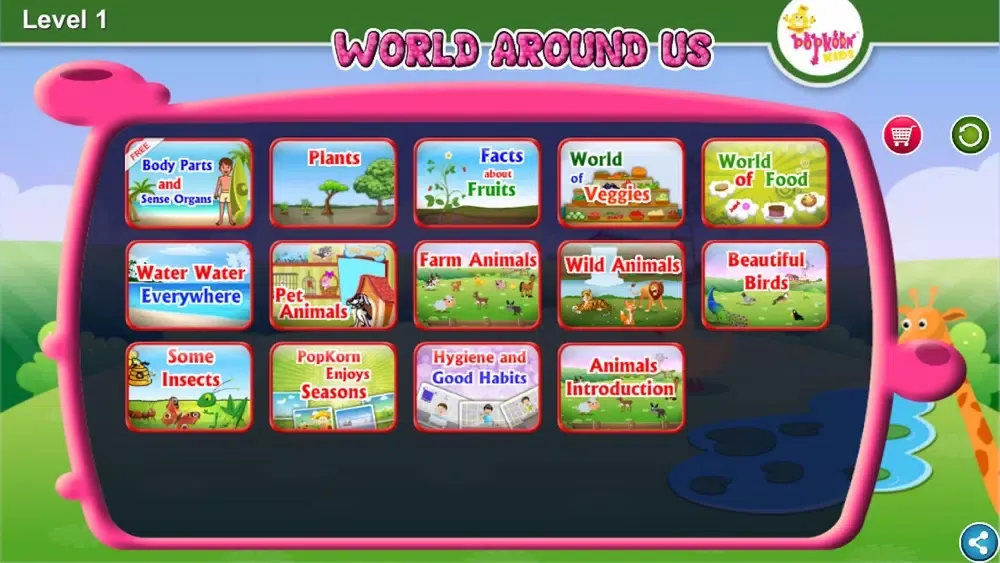Look And Learn World Around Us–Level 1 스크린샷