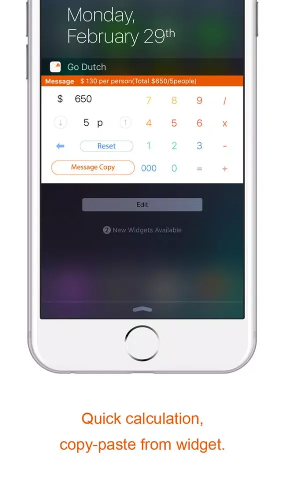 Go Dutch - Calculator in Chat, Today Calculator Screenshots