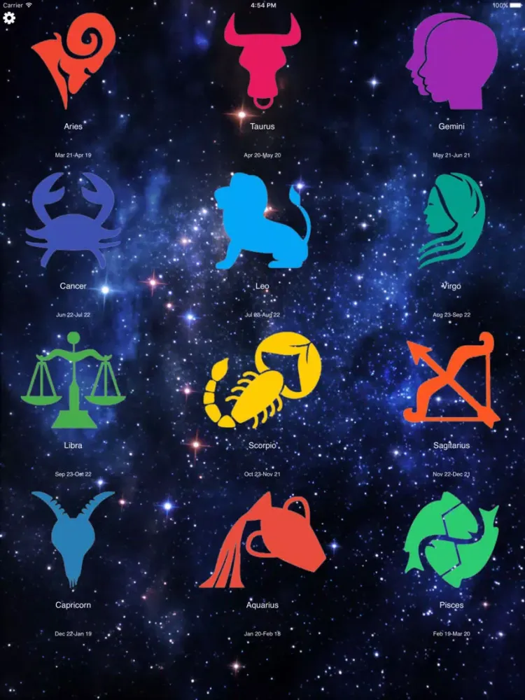تصاویر iHoroscope Daily iPad 