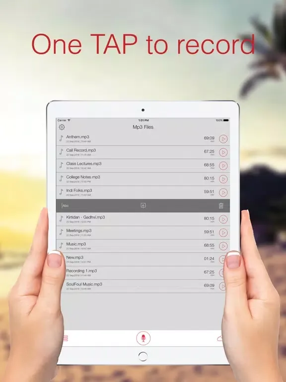 Capturas de pantalla de Mp3 Recorder : Voice Recorder iPad 